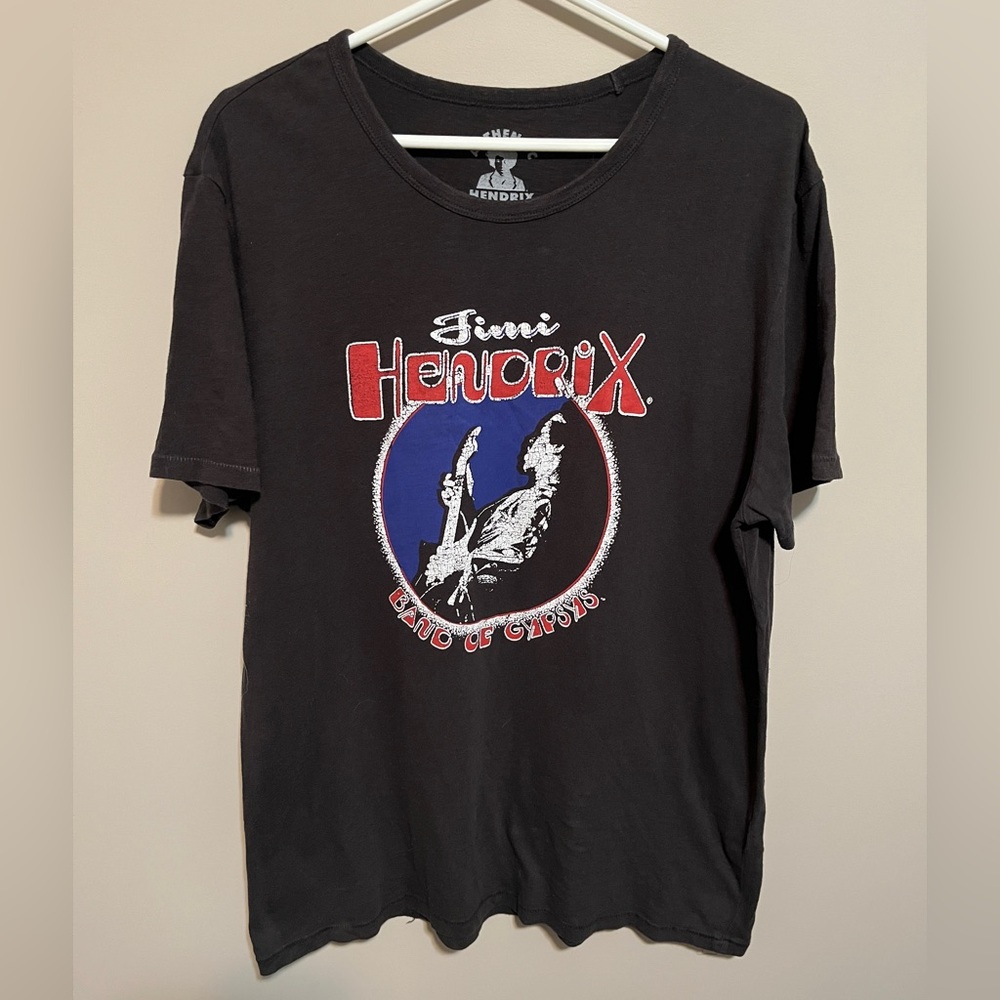 Lucky Brand Jimi Hendrix Black Graphic Tee, size L